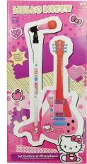 Imagine Set chitara si microfon roz Hello Kitty